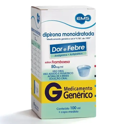 DIPIRONA 50MG 100ML GENERICO EMS DIPIRONA SODICA