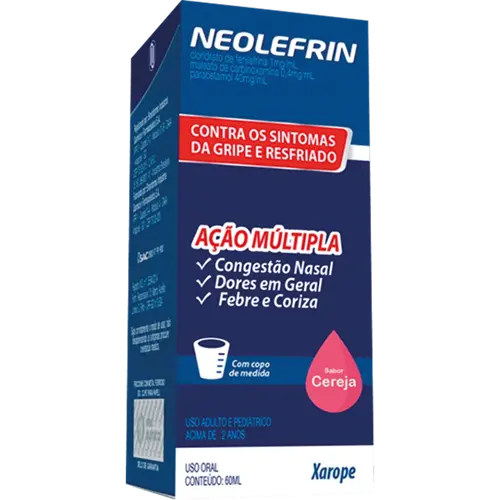 NEOLEFRIN XAROPE 60ML PARACETAMOL + FENILEFRINA + CARBINOXAMINA