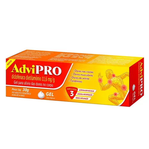 ADVIPRO 11,6MG GEL 30GR DICLOFENACO DIETILAMONIO