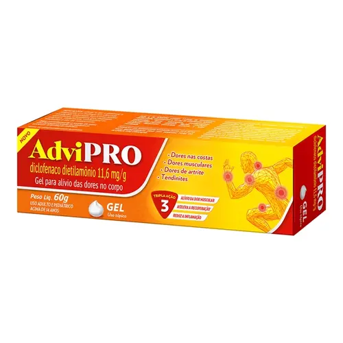 ADVIPRO 11,6MG GEL 60GR DICLOFENACO DIETILAMONIO