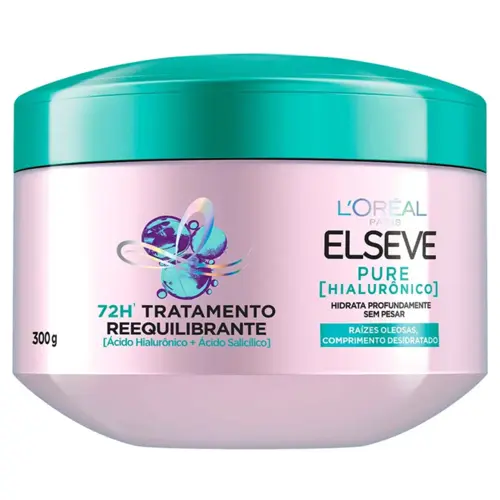 CREME DE TRATAMENTO ELSEVE PURE HIALURONICO 300ML