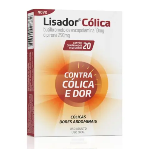 LISADOR COLICA 24 COMPRIMIDOS ESCOPOLAMINA BUTILBROMETO + DIPIRONA SODICA