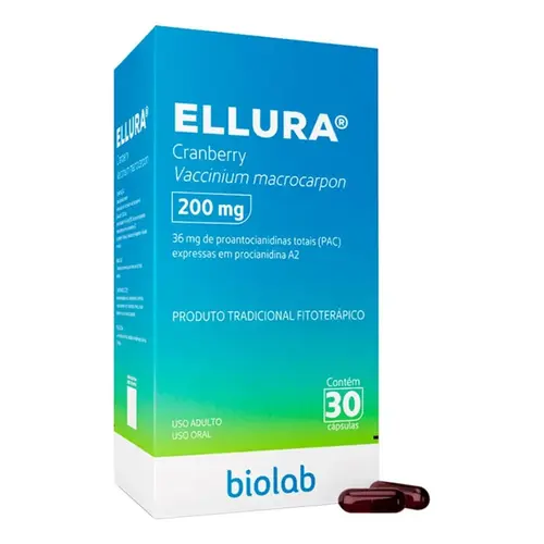 ELLURA 200MG 30 CAPSULAS VACCINIUM MACROCARPON