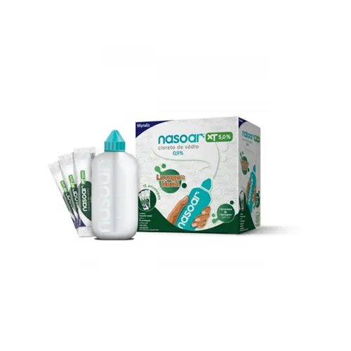 NASOAR XT 5% 15 ENVELOPES + LAVADOR NASAL 240ML SODIO CLORETO