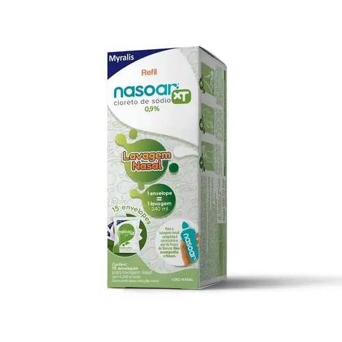 NASOAR XT 5% 15 ENVELOPES DE REFIL SODIO CLORETO