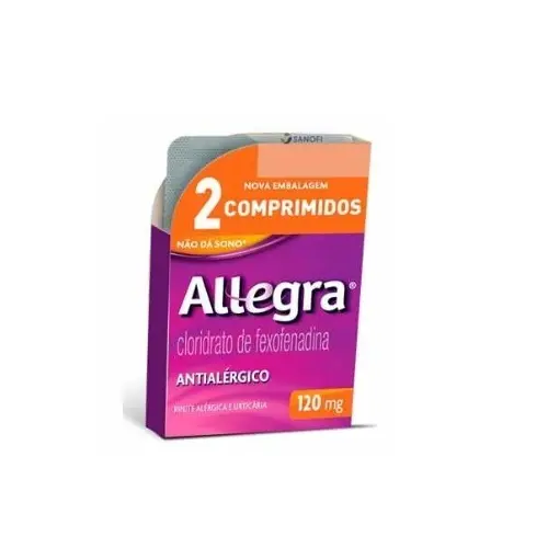 ALLEGRA 120MG 2 COMPRIMIDOS FEXOFENADINA CLORIDRATO
