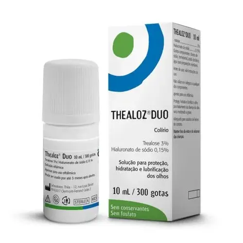 THEALOZ DUO SOLUCAO OFTALMICA  10ML HIALURONATO DE SODIO