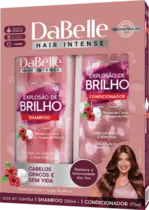 KIT DABELLE SHAMPOO 250ML + CONDICIONADOR 175ML EXPLOSAO DE BRILHO