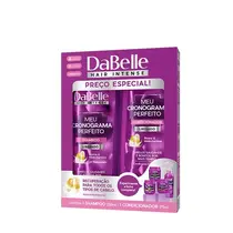KIT DABELLE SHAMPOO 250ML + CONDICIONADOR 175ML CRONOGRAMA PERFEITO