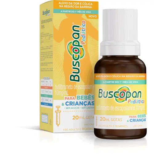 BUSCOPAN PEDIATRICO 10MG/ML 20ML ESCOPOLAMINA BUTILBROMETO + DIPIRONA SODICA