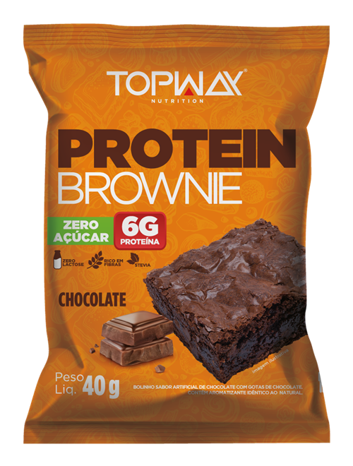 PROTEIN BROWNIE TOPWAY CHOCOLATE 40GR PROTEIN BROWNIE TOPWAY