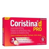 CORISTINA D PRO 16 COMPRIMIDOS PARACETAMOL + CLORFENIRAMINA + FENILEFRINA