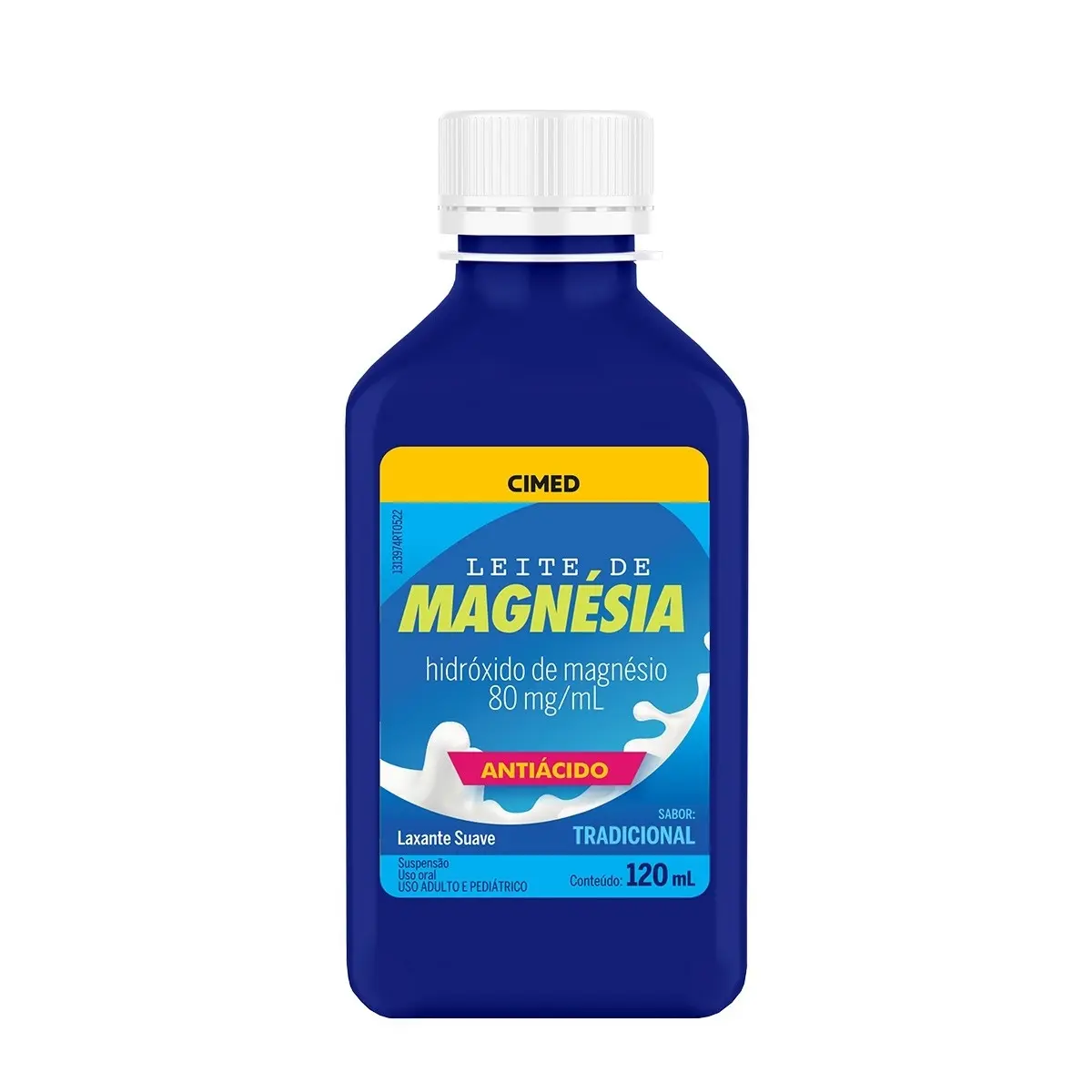LEITE DE MAGNESIA MAGNAZIA CIMED ANTIACIDO TRADICIONAL 120ML HIDROXIDO DE MAGNESIO