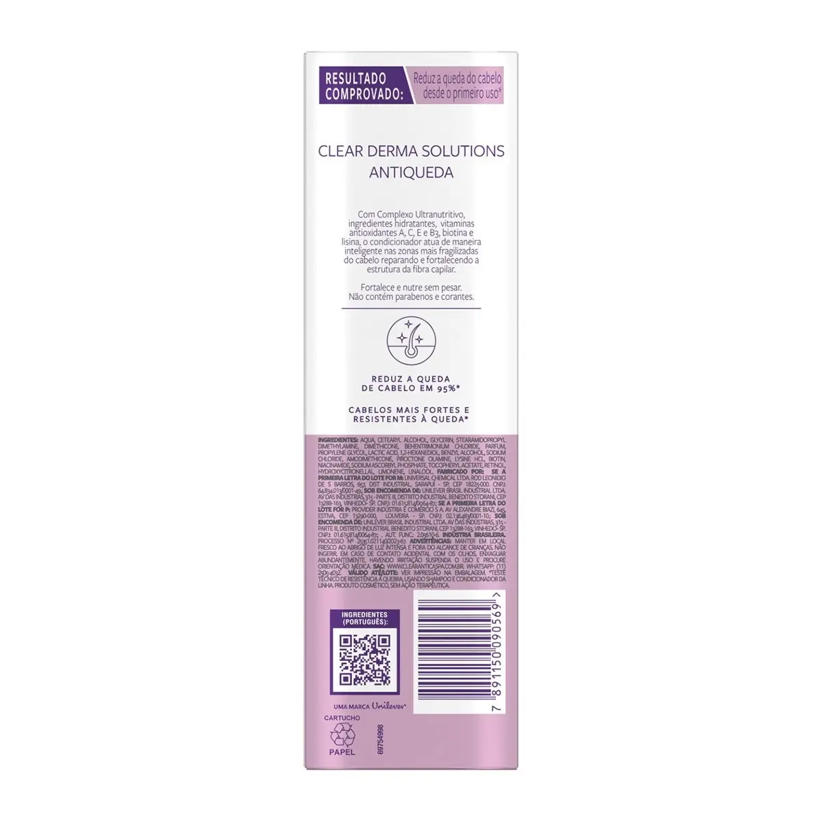 CONDICIONADOR CLEAR DERMA SOLUTIONS ANTIQUEDA WOMAN 300ML