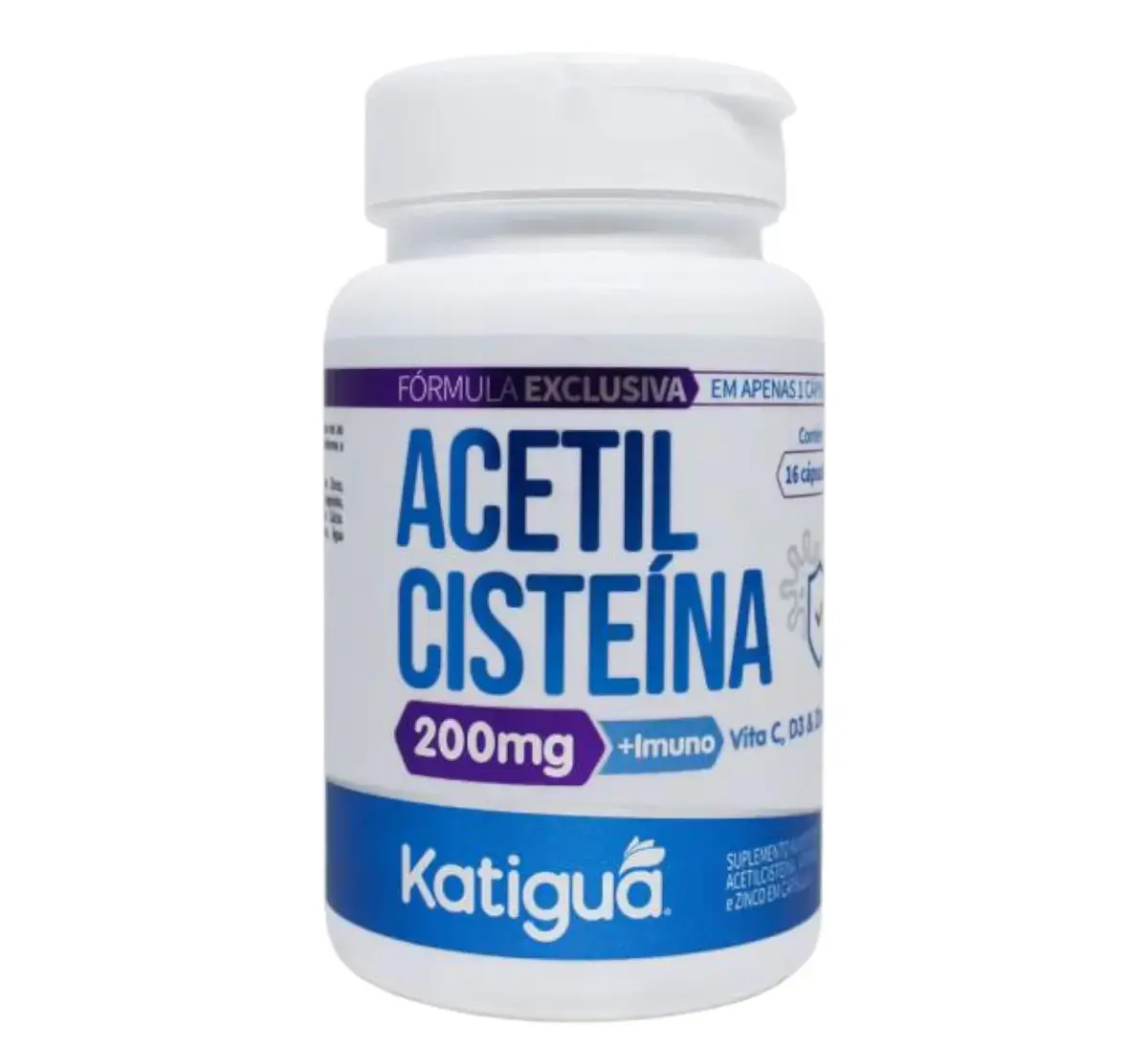 ACETILCISTEINA 200MG 16 CAPSULAS KATIGUA