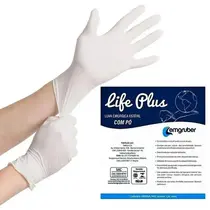 LUVA LIFE PLUS CIRURGICA ESTERIL COM PO 6,5