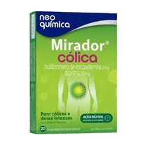 MIRADOR COLICA 10MG+250MG 20 COMPRIMIDOS ESCOPOLAMINA BUTILBROMETO + DIPIRONA SODICA