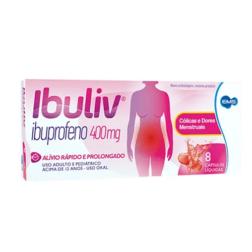 IBULIV 400MG 20 CAPSULAS IBUPROFENO