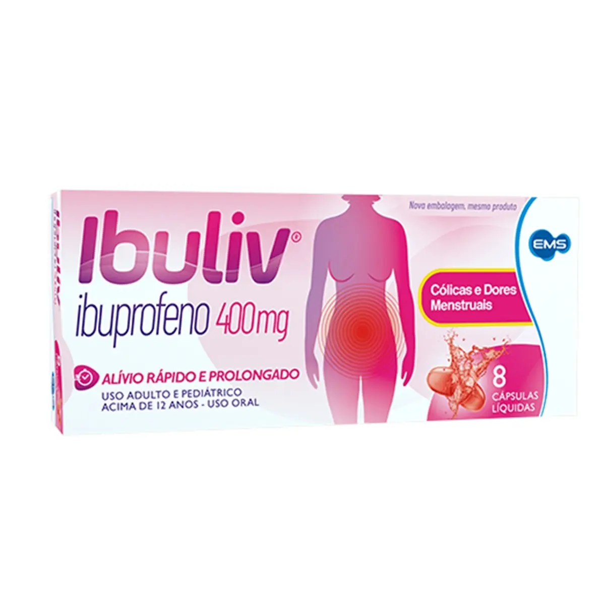 IBULIV 400MG 20 CAPSULAS IBUPROFENO