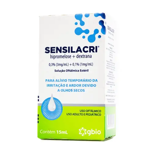 SENSILACRI 3MG+1MG/ML  SOLUCAO OFTALMICA  15ML HIPROMELOSE