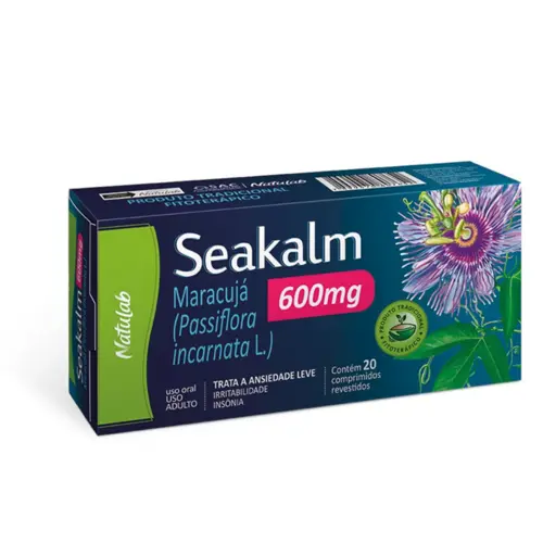 SEAKALM 600MG 20 COMPRIMIDOS PASSIFLORA INCARNATA + ASSOCIACAO