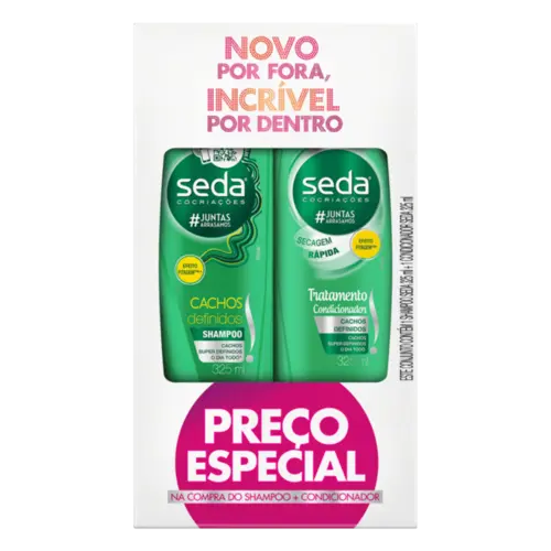 KIT SEDA SHAMPOO + CONDICIONADOR CACHOS DEFINIDOS 325ML