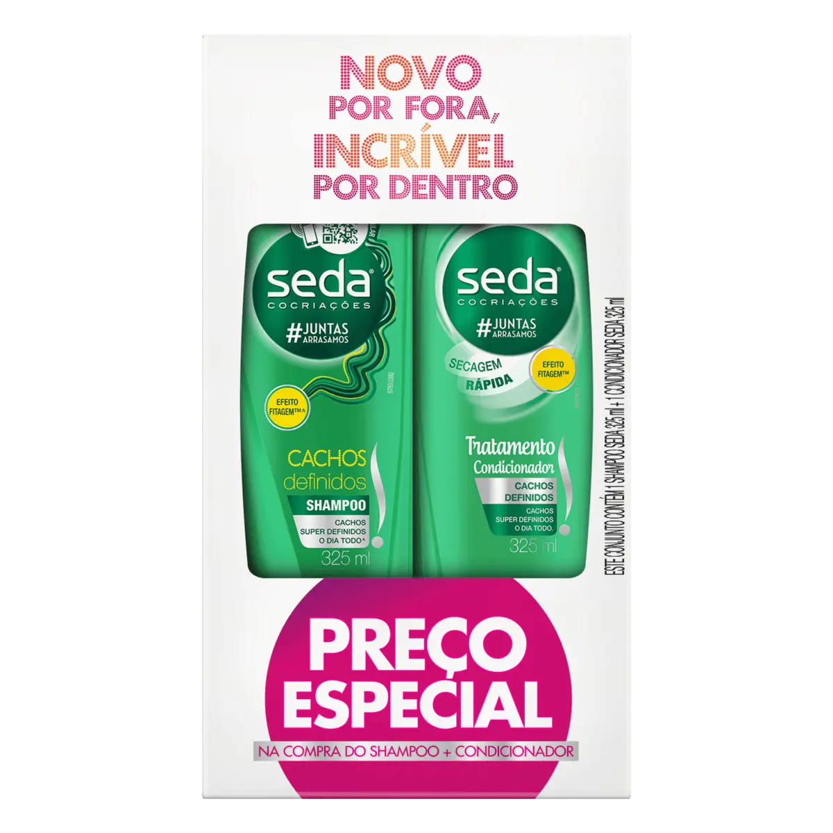 KIT SEDA SHAMPOO + CONDICIONADOR CACHOS DEFINIDOS 325ML