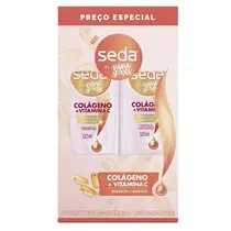 KIT SEDA SHAMPOO + CONDICIONADOR COLAGENO E VIT C BY NIINA SECRETS 325ML