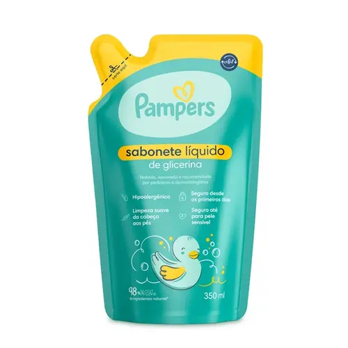 REFIL SABONETE LIQUIDO PAMPERS GLICERINA 350ML