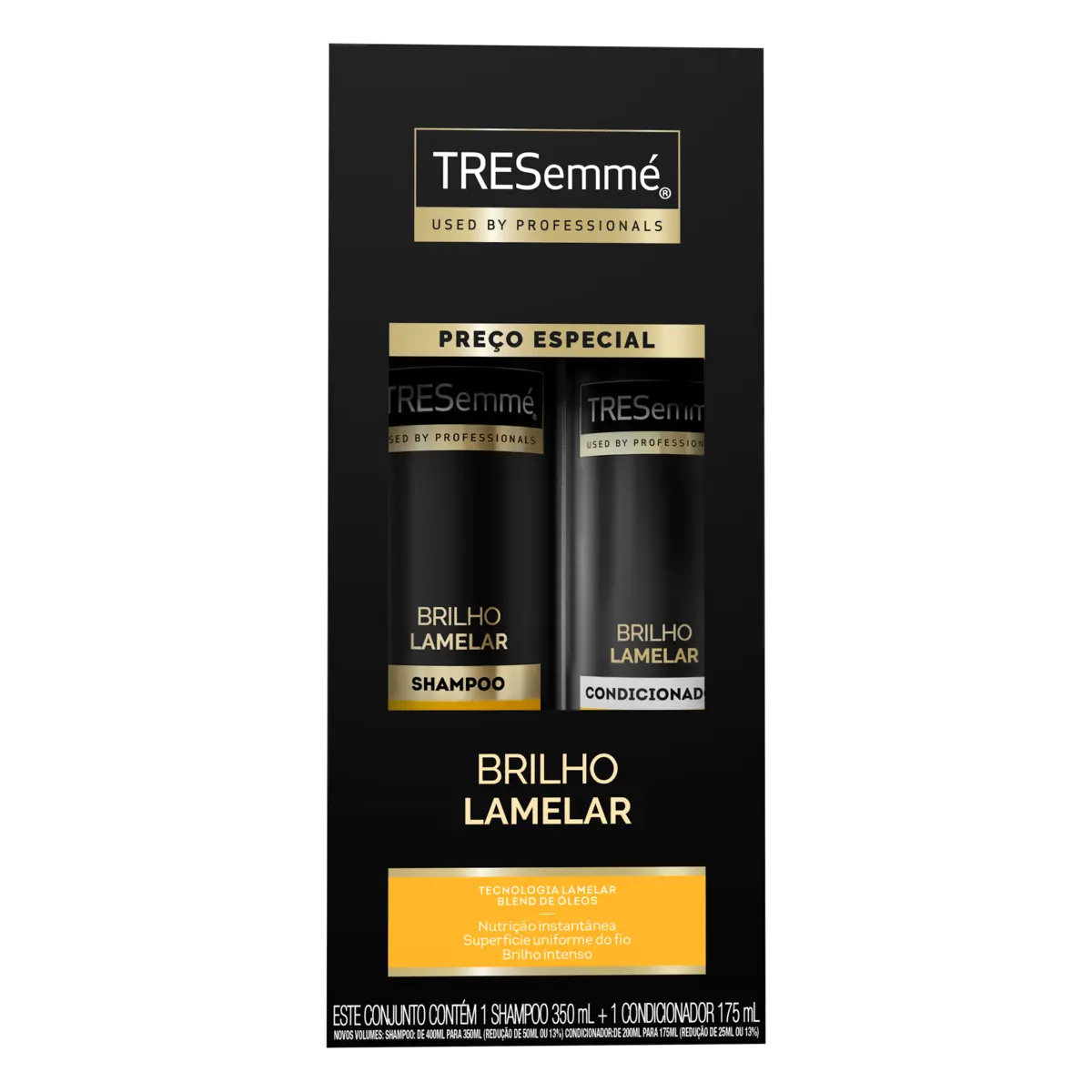 KIT TRESEMME BRILHO LAMELAR SHAMPOO 350ML + CONDICIONADOR 175ML