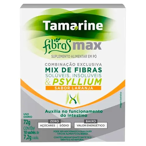 TAMARINE FIBRAS MAX LARANJA 10SACHES 6,5GR