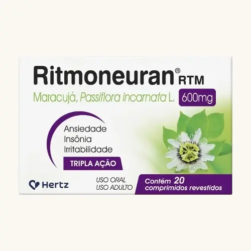 RITMONEURAN RTM 600MG 20 CAPSULAS PASSIFLORA INCARNATA + ASSOCIACAO