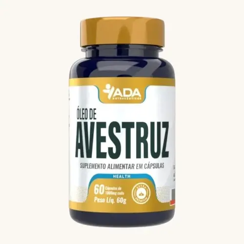 OLEO DE AVESTRUZ 500MG 60 CAPSULAS ADA NUTRACEUTICA