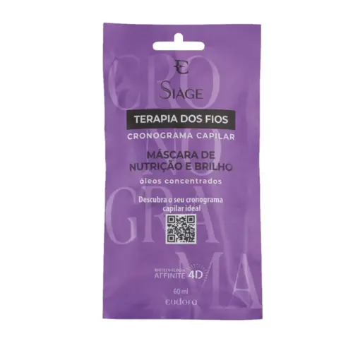 MASCARA SIAGE NUTRICAO TERAPIA DOS FIOS SACHE 60ML