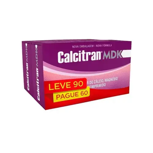 CALCITRAN MDK LEVE 90 PAGUE 60 COMPRIMIDOS CALCIO + MAGNESIO + VITAMINA K2 + VITAMINA D