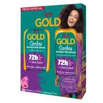 KIT NIELY GOLD CACHOS SHAMPOO 275ML + CONDICIONADOR 175ML