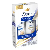 KIT DOVE RECONSTRUCAO E QUERATINA SHAMPOO 350ML + CONDICIONADOR 175ML