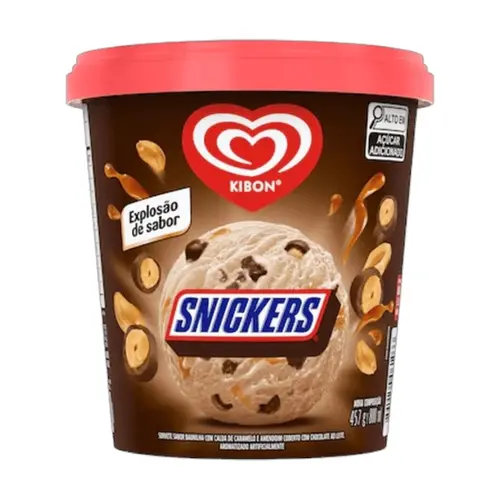 KIBON-SORVETE SNICKERS 800ML