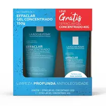 KIT LA ROCHE POSAY GEL DE LIMPEZA EFFACLAR CONCENTRADO 150GR + 50GR