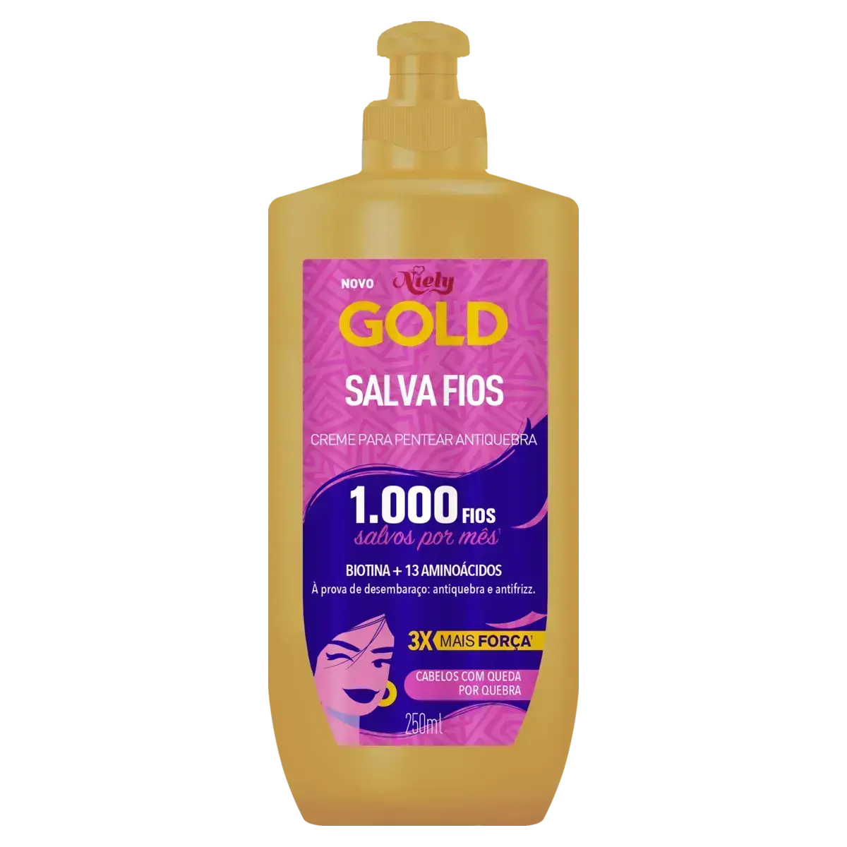 CREME DE PENTEAR NIELY GOLD SALVA FIOS 250ML