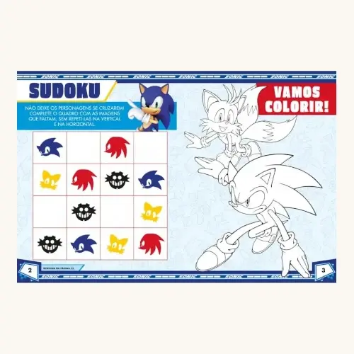 LIVRO SONIC ADESIVOS E ATIVIDADES