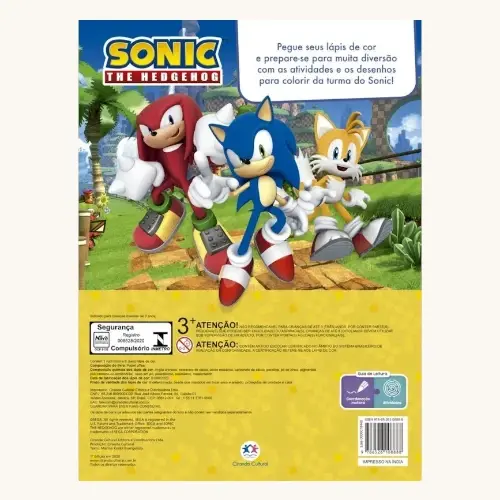 LIVRO SONIC ATIVIDADES E AVENTURAS