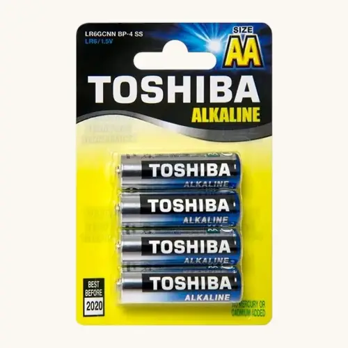 PILHA TOSHIBA ALC AA 4 UNIDADES