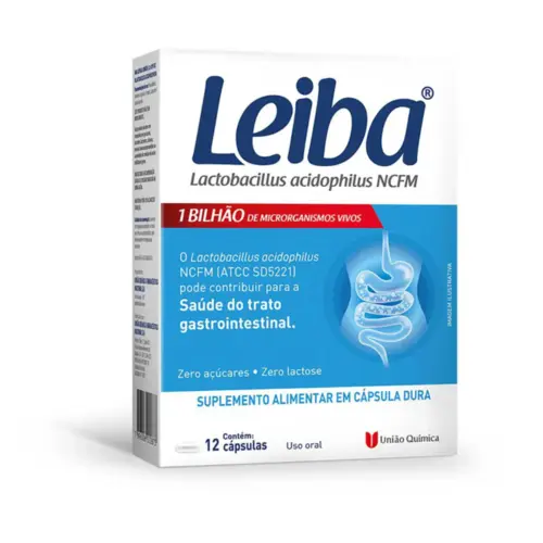 LEIBA 1000 BILHOESI 12 CAPSULAS LACTOBACILLUS ACIDOPHILUS