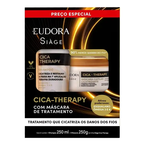 KIT SIAGE CICA THERAPY SHAMPOO 250ML + MASCARA 250GR