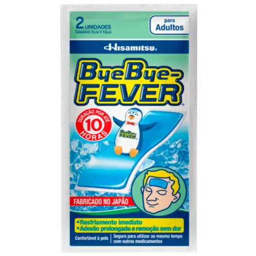 ADESIVO BYE BYE FEVER ADULTO 2 UNIDADES