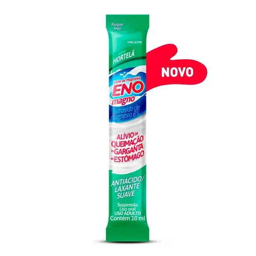LEITE DE MAGNESIA ENO HORTELA 10ML HIDROXIDO DE MAGNESIO