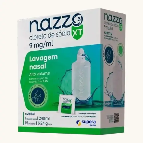 NAZZO XT 15 ENVELOPES + FRASCO 240ML SODIO CLORETO