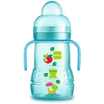 COPO MAM TRAINER NIGHT AZUL 220ML MAIOR DE 4 MESES