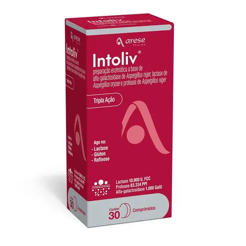 INTOLIV 30 COMPRIMIDOS ALFA GALACTOSIDASE